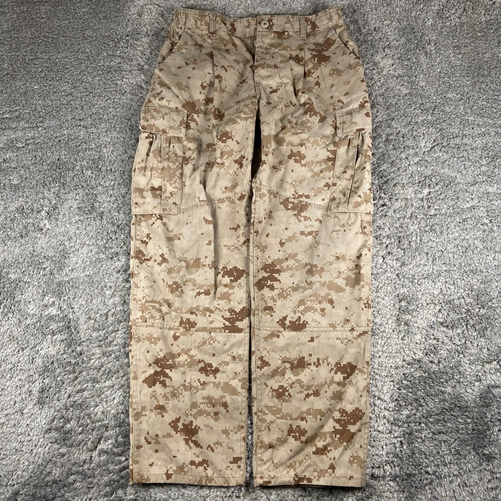 USMC Cargo Pant Mens Medium Short Tan Digital Desert Camo MARPAT Combat Trousers